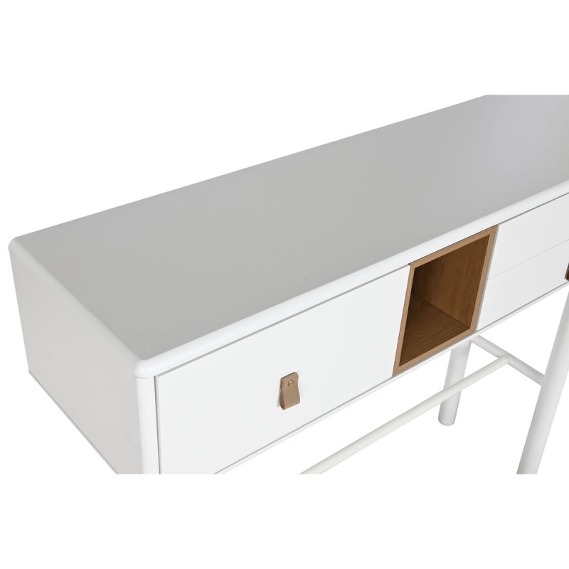 Console Home ESPRIT Jaune Blanc Bois MDF 120 x 35 x 90 cm