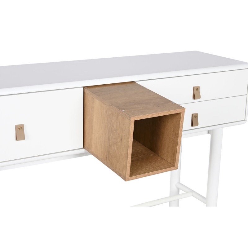 Konsole Home ESPRIT Gelb Weiß Holz MDF 120 x 35 x 90 cm