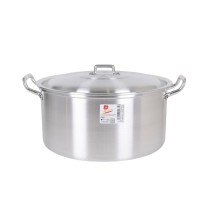 Casserole avec Couvercle Aluminium 38,5 x 33 x 18,5 cm (4 Unités)
