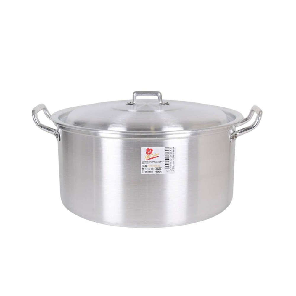 Casserole avec Couvercle Aluminium 38,5 x 33 x 18,5 cm (4 Unités)