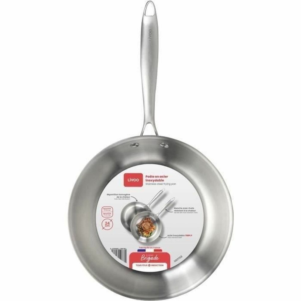 Pfanne Livoo Edelstahl Stahl Ø 24 cm