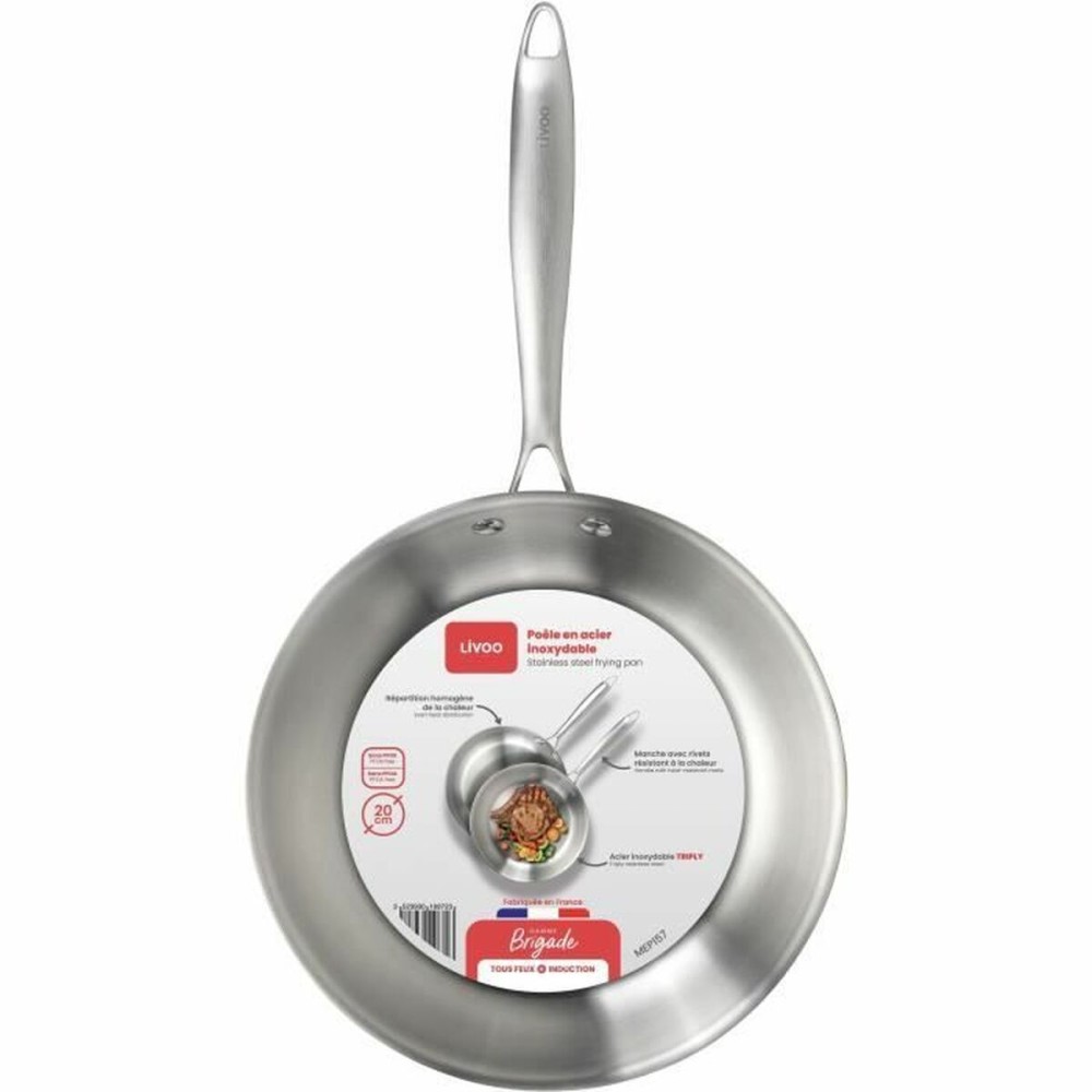 Poêle Livoo Acier inoxydable Acier Ø 20 cm
