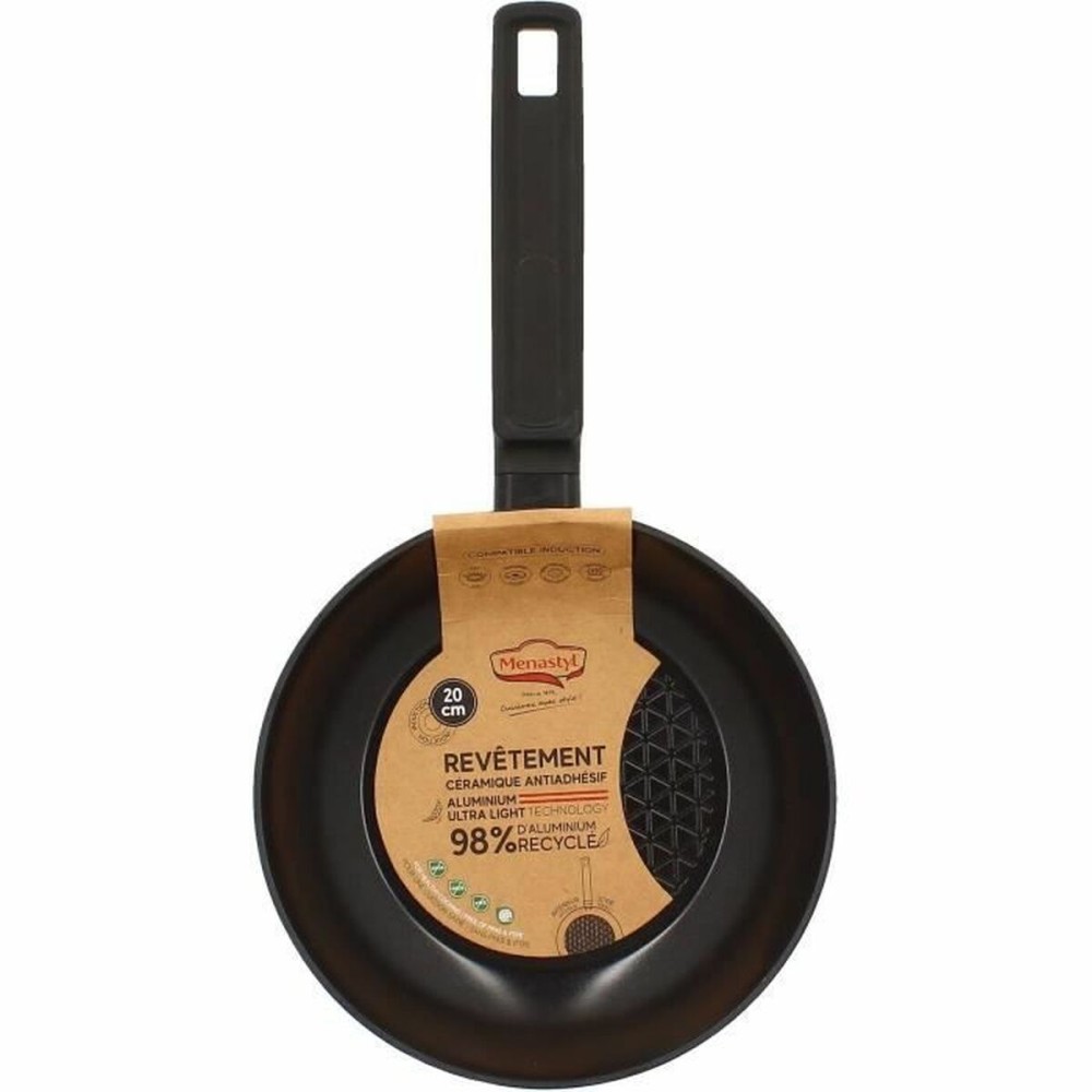 Pfanne Menastyl Schwarz Geschmiedetes Aluminium Ø 20 cm