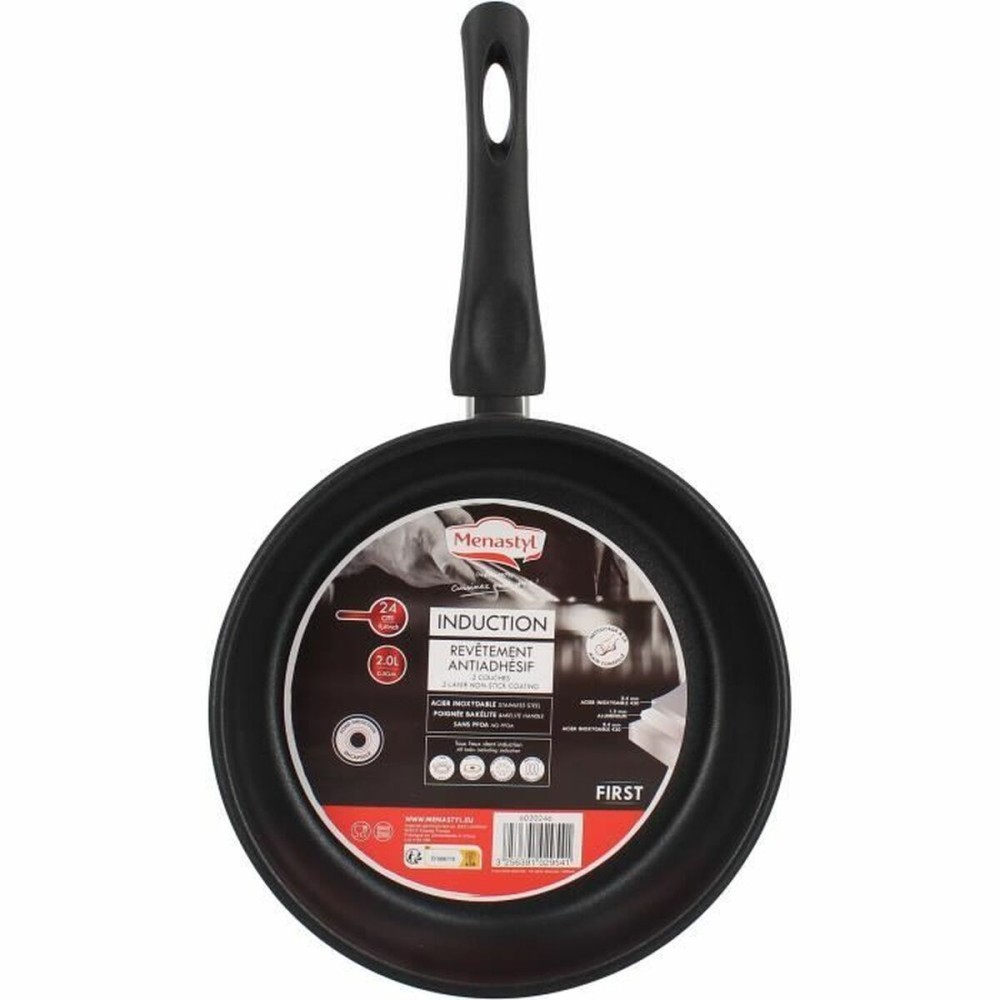 Pan Menastyl Steel Stainless steel Ø 24 cm