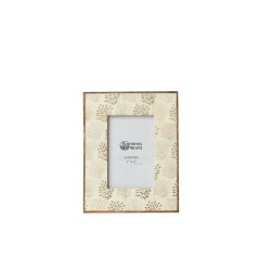 Fotorahmen Romimex Gold Holz Knochen 18 x 23 x 2 cm