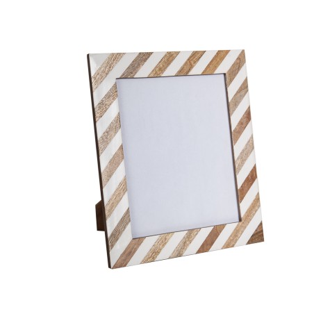 Fotorahmen Romimex Braun Beige Holz Harz 20 x 25 x 1 cm