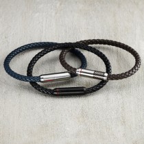 Men's Bracelet Sector SZV101 Silver Black
