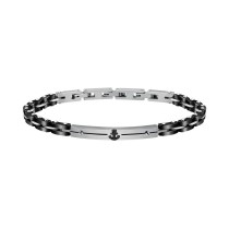 Men's Bracelet Sector SAFR13 Silver Black
