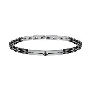 Bracelet Homme Sector SAFR13 Argent Noir