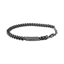 Herrenarmreif Sector SAFT75 Silber Schwarz