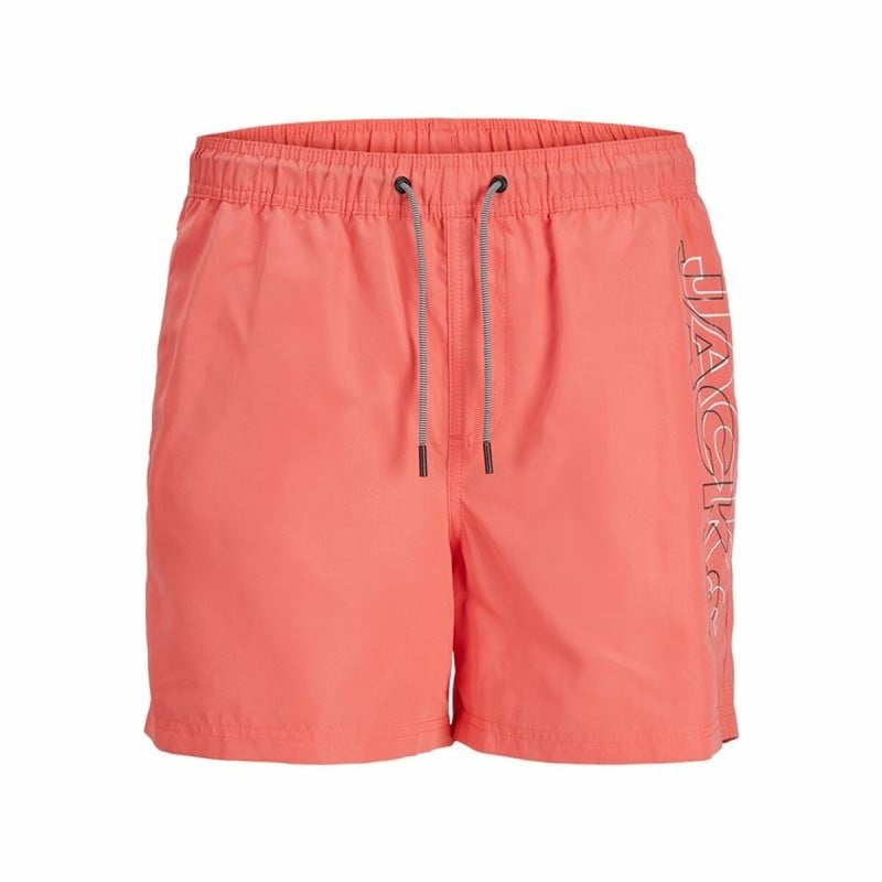 Maillot de bain homme Jack & Jones Double Logo Corail