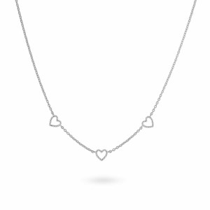 Damenhalskette 24KAE 32467S Silberfarben