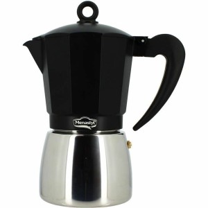 Italienische Kaffeemaschine Menastyl Aluminium 9 Tassen 6 Tassen