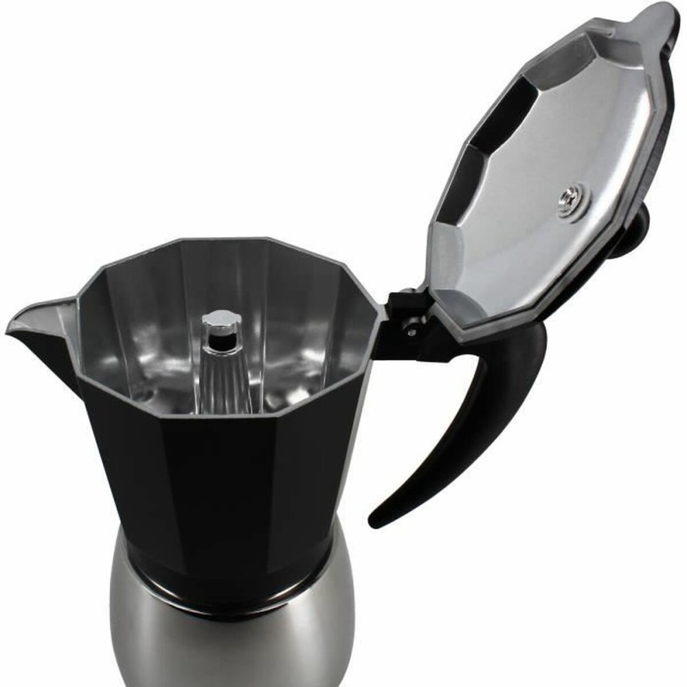 Italienische Kaffeemaschine Menastyl Aluminium 9 Tassen 6 Tassen