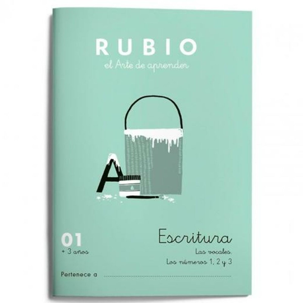 Schreib- und Kalligraphie-Notizbuch Rubio Nº01 A5 Spanisch 20 Blatt (10 Stück)