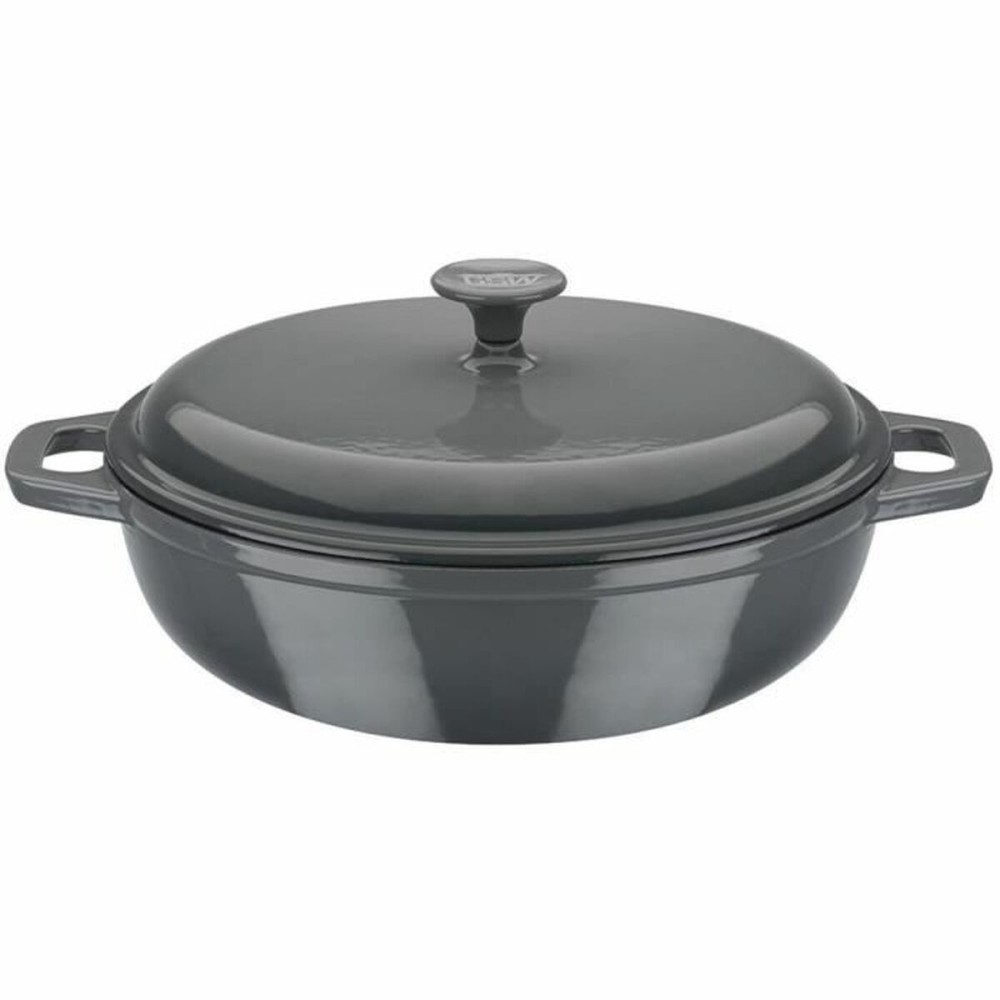 Topf mit Deckel GSW Grau Creme Edelstahl Ø 30 cm