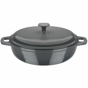 Topf mit Deckel GSW Grau Creme Edelstahl Ø 30 cm