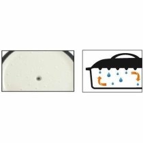 Casserole avec Couvercle GSW Gris Crème Acier inoxydable Ø 30 cm