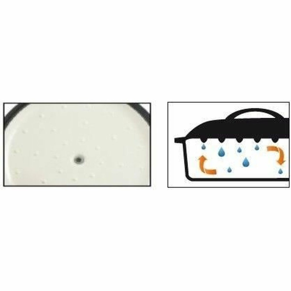 Casserole avec Couvercle GSW Gris Crème Acier inoxydable Ø 30 cm