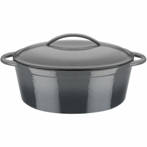 Topf mit Deckel GSW Grau Gusseisen