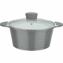 Topf GSW Weiß Grau aus Keramik Aluminiumguss 2 Stücke