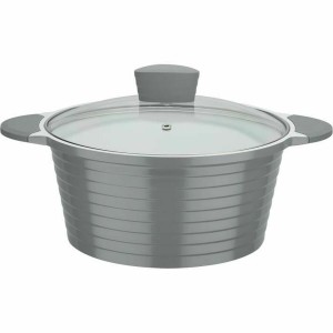 Topf GSW Weiß Grau aus Keramik Aluminiumguss 2 Stücke