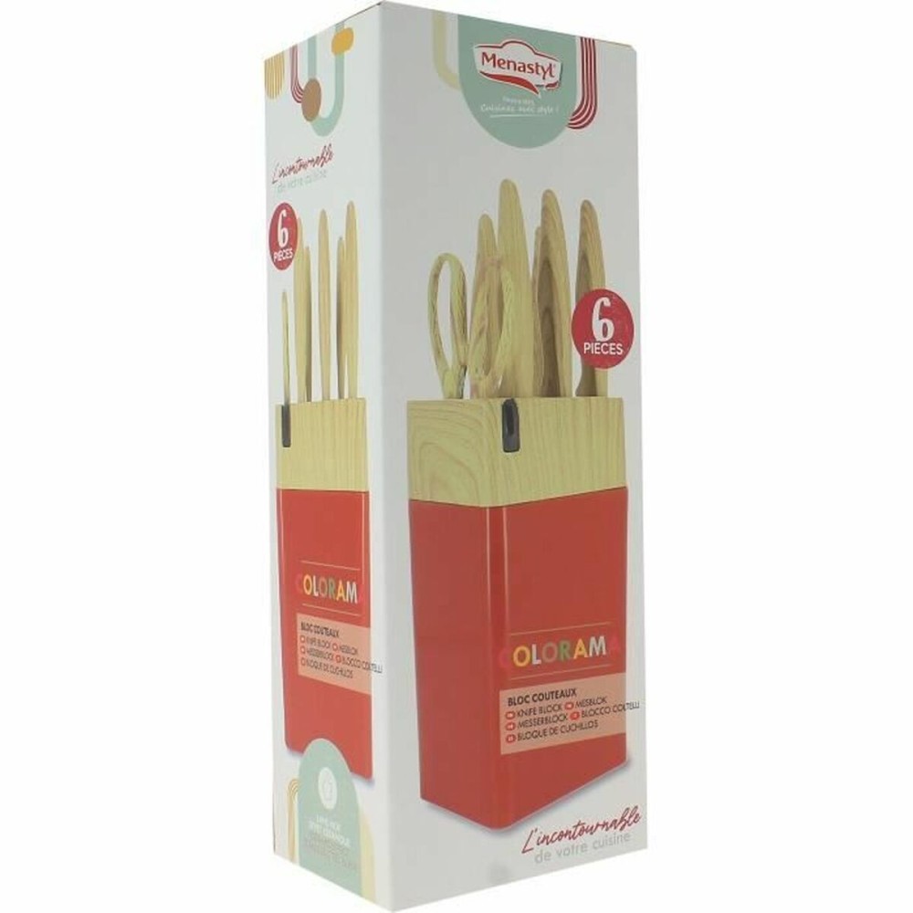 Messerset Menastyl Polypropylen Rosa 6 Stücke (6 Stück)