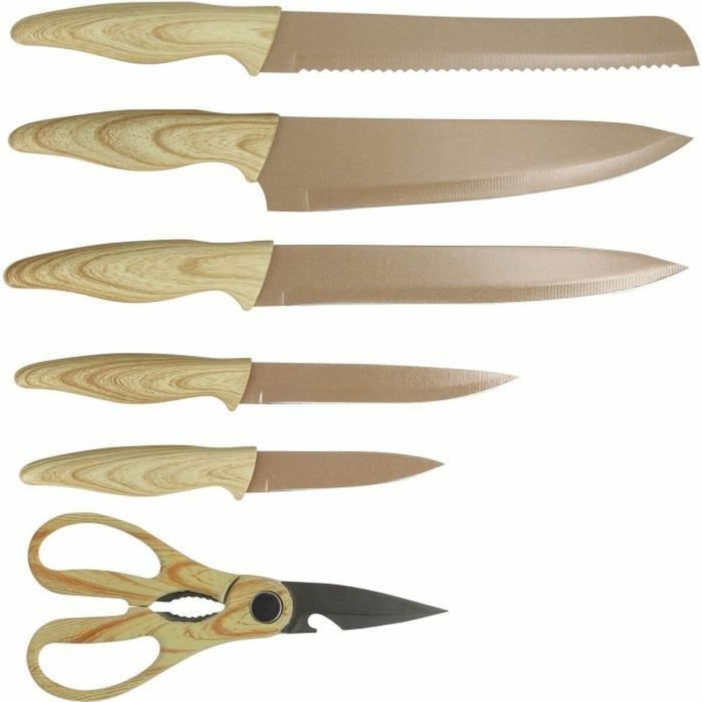 Messerset Menastyl Braun Polypropylen 6 Stücke (6 Stück)