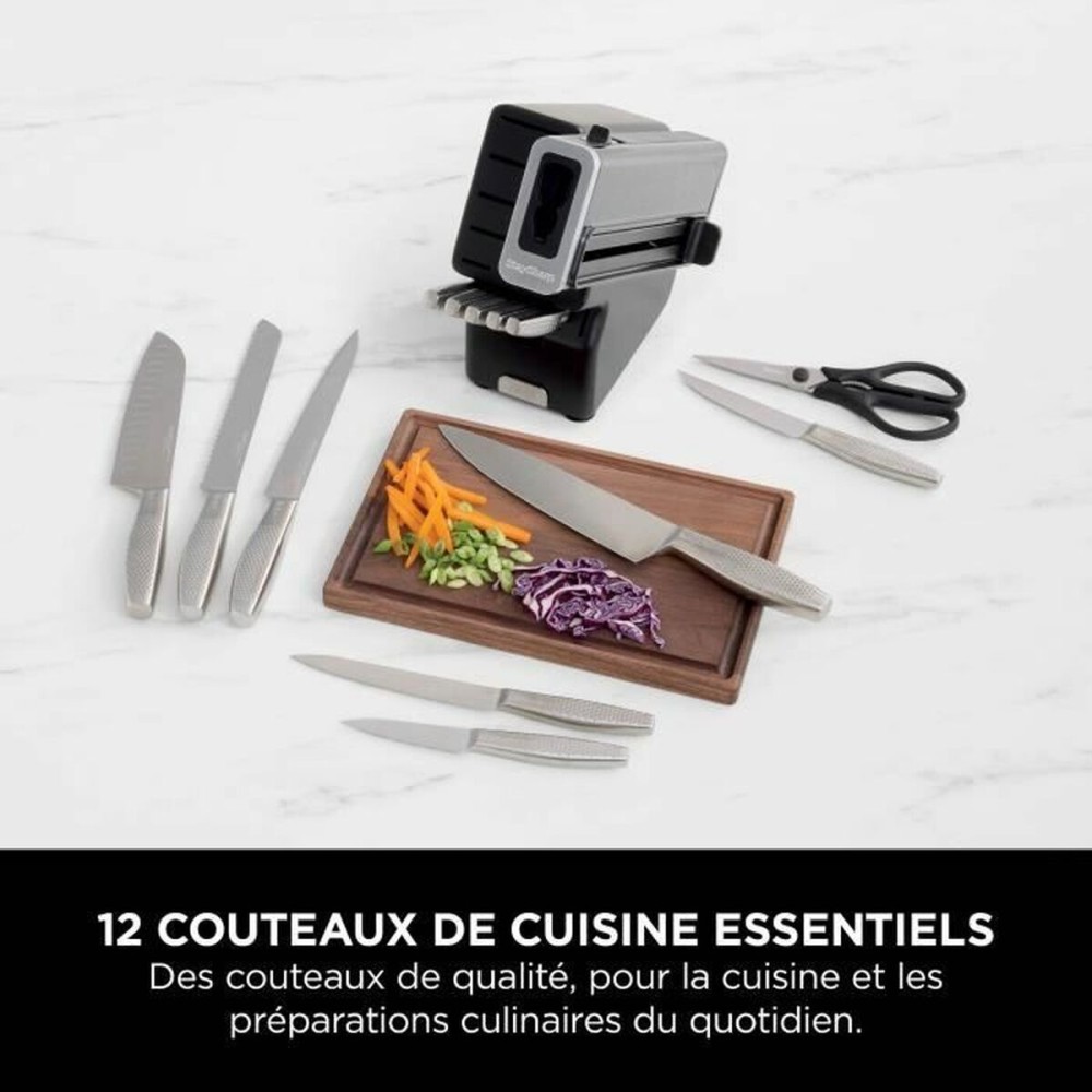 Ensemble de Couteaux NINJA Acier Bois Acier inoxydable 14 Pièces (12 Unités)