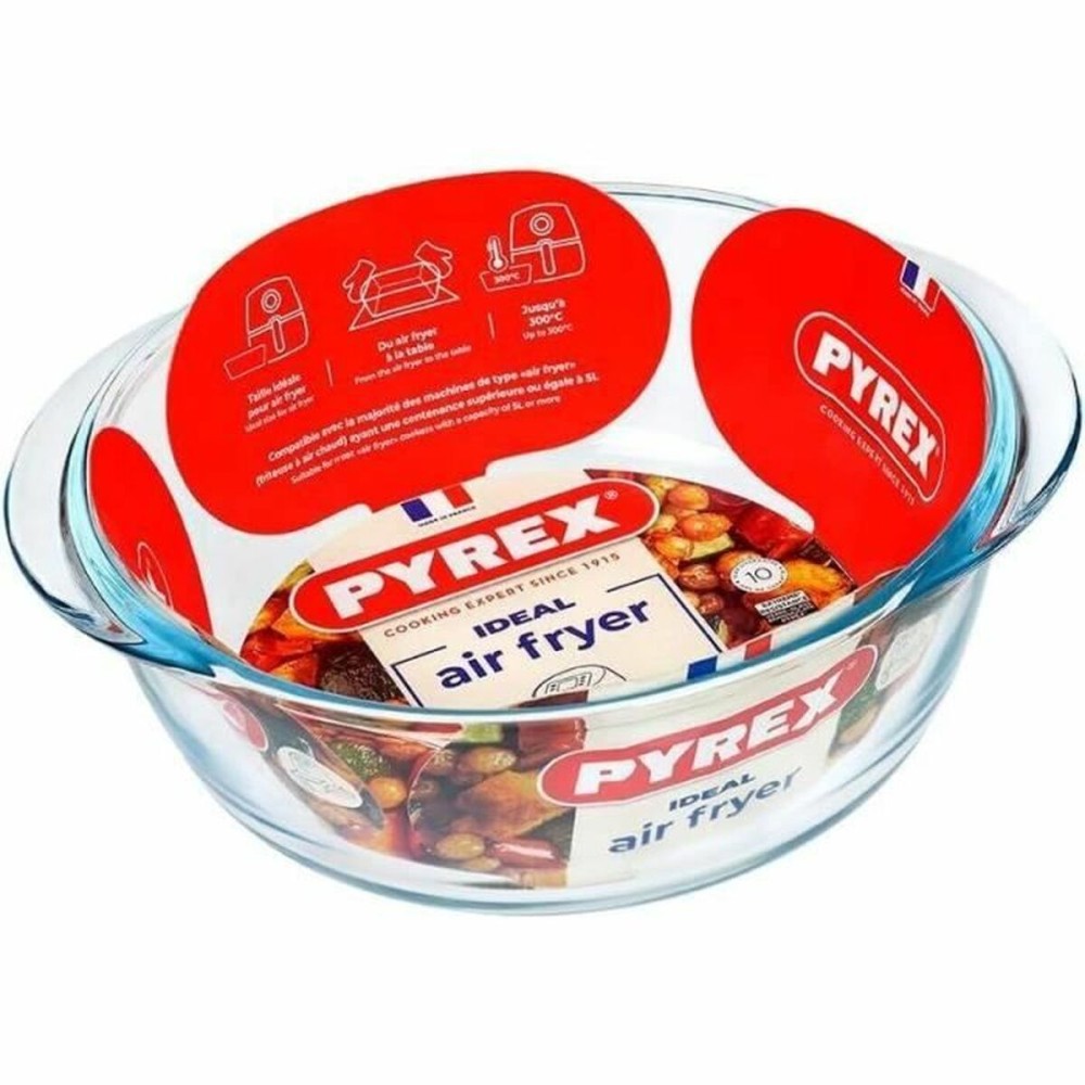 Ofenschüssel Pyrex Durchsichtig Borosilikatglas rund Ø 26 cm