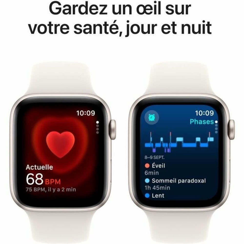 Montre intelligente Apple Apple Watch SE GPS + Cellular starlight 44 mm 1,78" Ø 44 mm