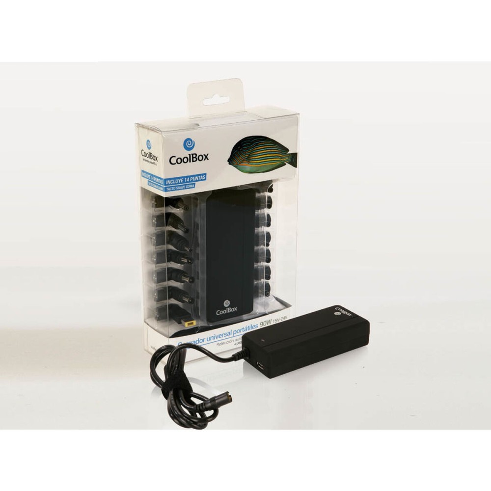 Chargeur d'ordinateur portable CoolBox FALCOONB90U 90 W 24 V 220 V 100 - 240 V