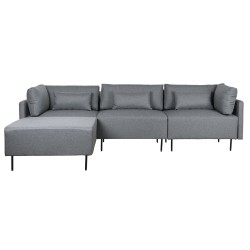 Canapé chaise longue DKD Home Decor Gris Métal Moderne 276 x 152,5 x 84 cm