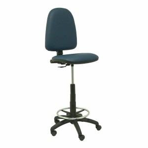 Tabouret Ayna Piqueras y Crespo T04CPSPAZM Bleu Noir Blue marine Métal Simili Cuir