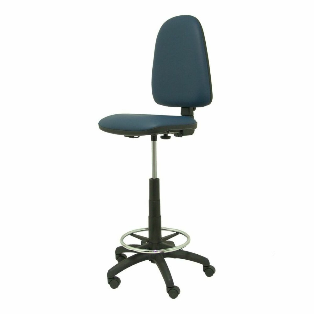 Tabouret Ayna Piqueras y Crespo T04CPSPAZM Bleu Noir Blue marine Métal Simili Cuir