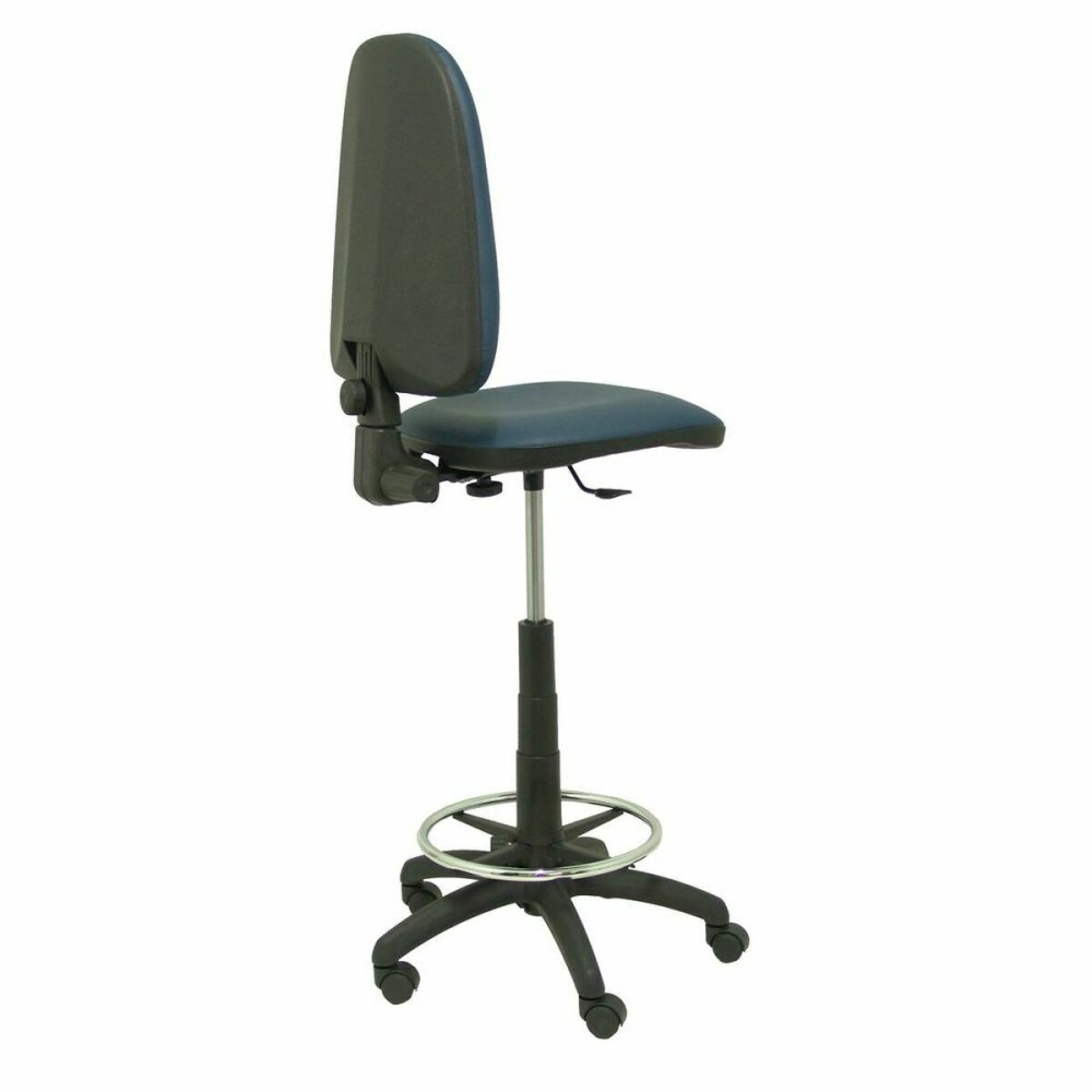 Tabouret Ayna Piqueras y Crespo T04CPSPAZM Bleu Noir Blue marine Métal Simili Cuir