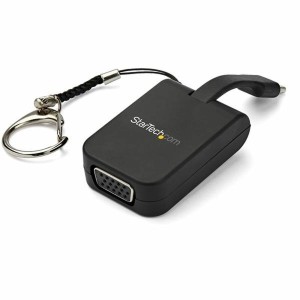Adaptateur USB C vers VGA Startech CDP2VGAFC Noir