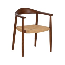 Dining Chair Brown Natural 42,7 x 54,8 x 77,5 cm