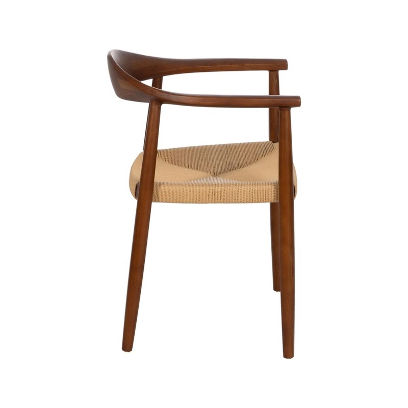 Dining Chair Brown Natural 42,7 x 54,8 x 77,5 cm