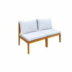 Garden sofa Alma Brown Grey Acacia 124 x 70 x 77,5 cm