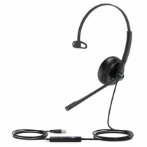 Kopfhörer mit Mikrofon Yealink UH34 LITE MONO TEAMS Schwarz