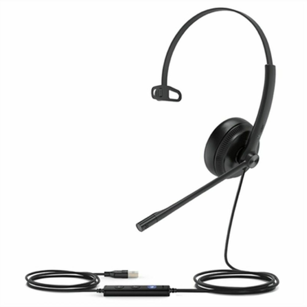 Headphones with Microphone Yealink UH34 LITE MONO TEAMS Black