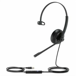Kopfhörer mit Mikrofon Yealink UH34 LITE MONO TEAMS Schwarz