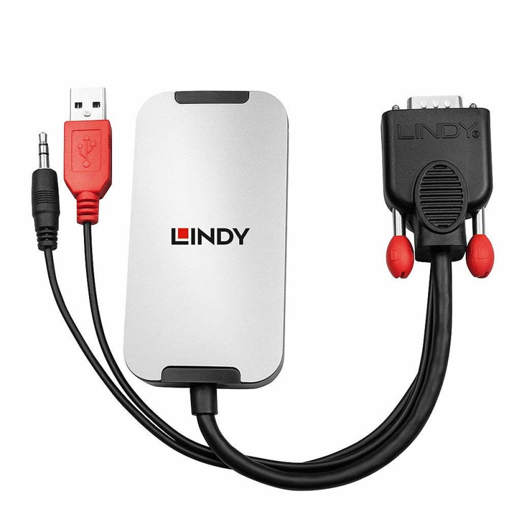 Adaptateur DisplayPort vers VGA LINDY 38296 Noir