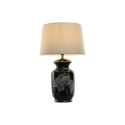 Tischlampe Home ESPRIT Schwarz Gold aus Keramik 50 W 220 V 40 x 40 x 70 cm