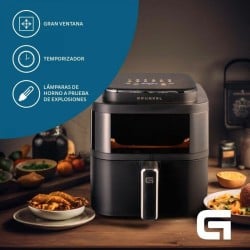 Friteuse à Air Grunkel Light Fryer 1400 W 6 L Noir