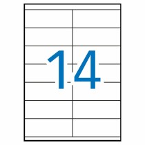Étiquettes adhésives Apli 1275 100 Volets 105 X 40 mm Blanc
