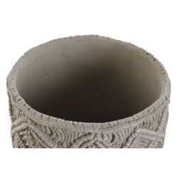 Set de pots de fleurs Home ESPRIT Gris clair Ciment 20 x 20 x 18 cm