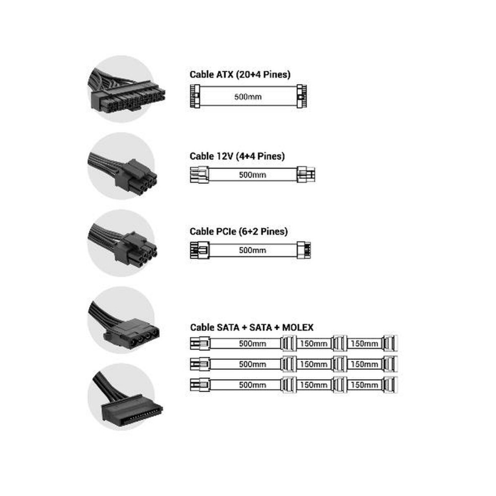 Stromquelle CoolBox COO-FAPW2-750 750 W CE - RoHS