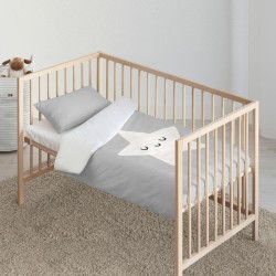 Bettbezug-Set Kids&Cotton Nadir Grau 100 x 120 cm